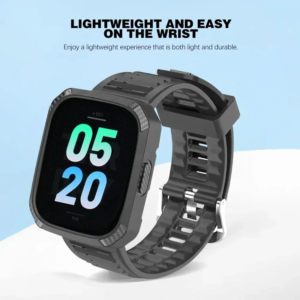 Silicone Case+Strap for Redmi Watch 3 Watch3 Sport Band Smartwatch Protective Cover Shell Watchband for Redmi Watch3 Accessories