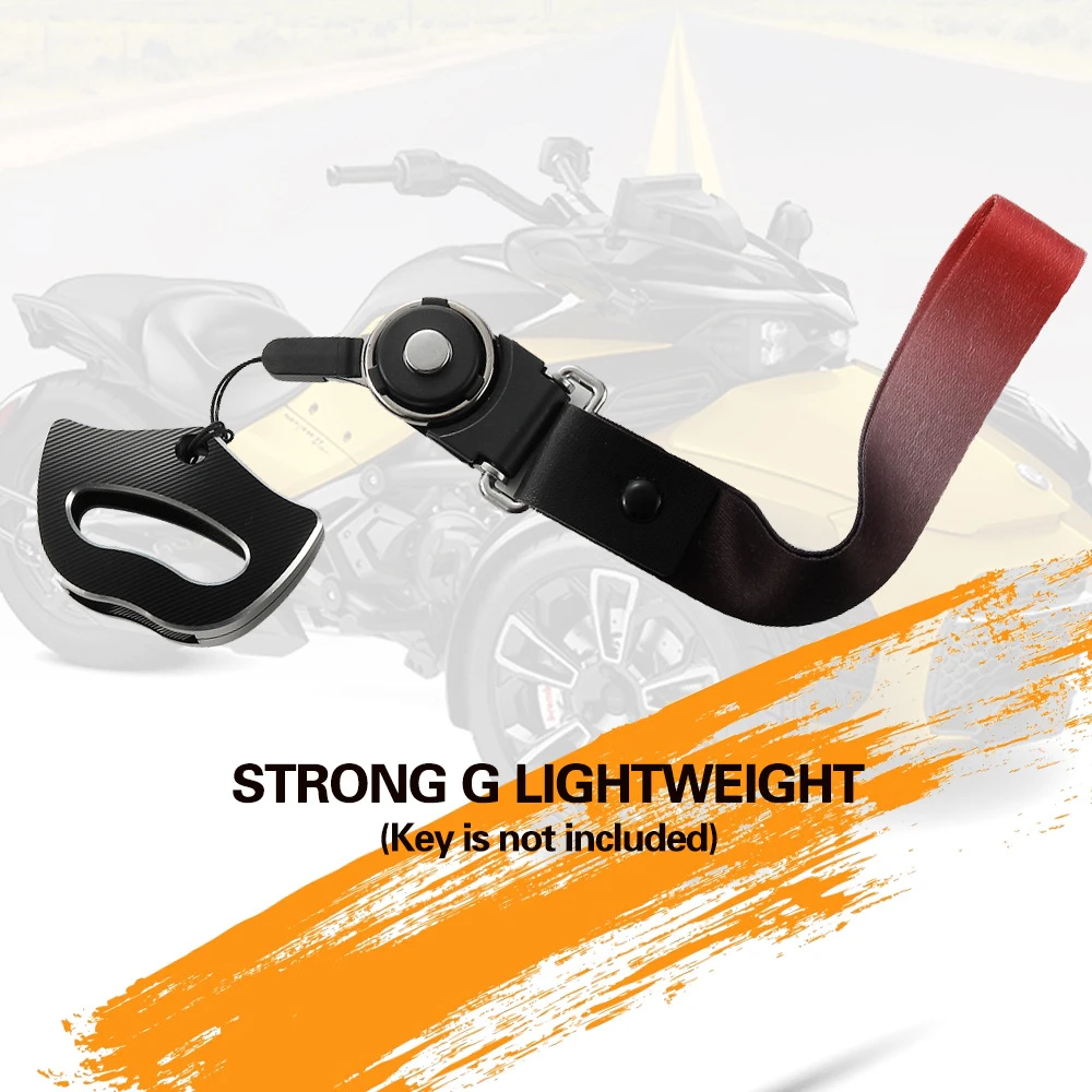 Aluminum Key Holder Cover with Lanyard Anti-Scratch Key Case for Can-Am Spyder RS RTS RT ST STS F3 All Models 2014-2023
