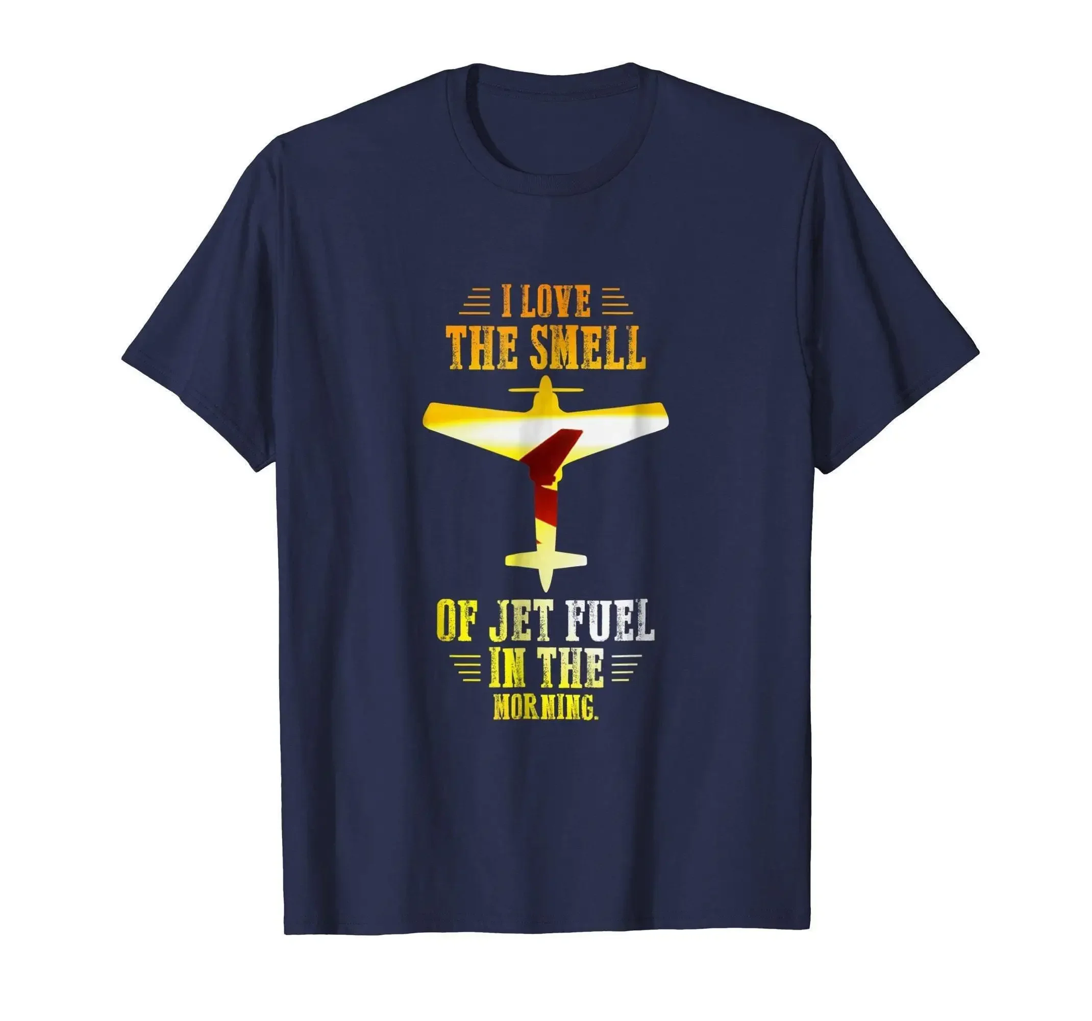 I Love the Smell of Jet Fuel T Shirt Funny Pilot Aviation Lover Airplane Humor Flight Enthusiast