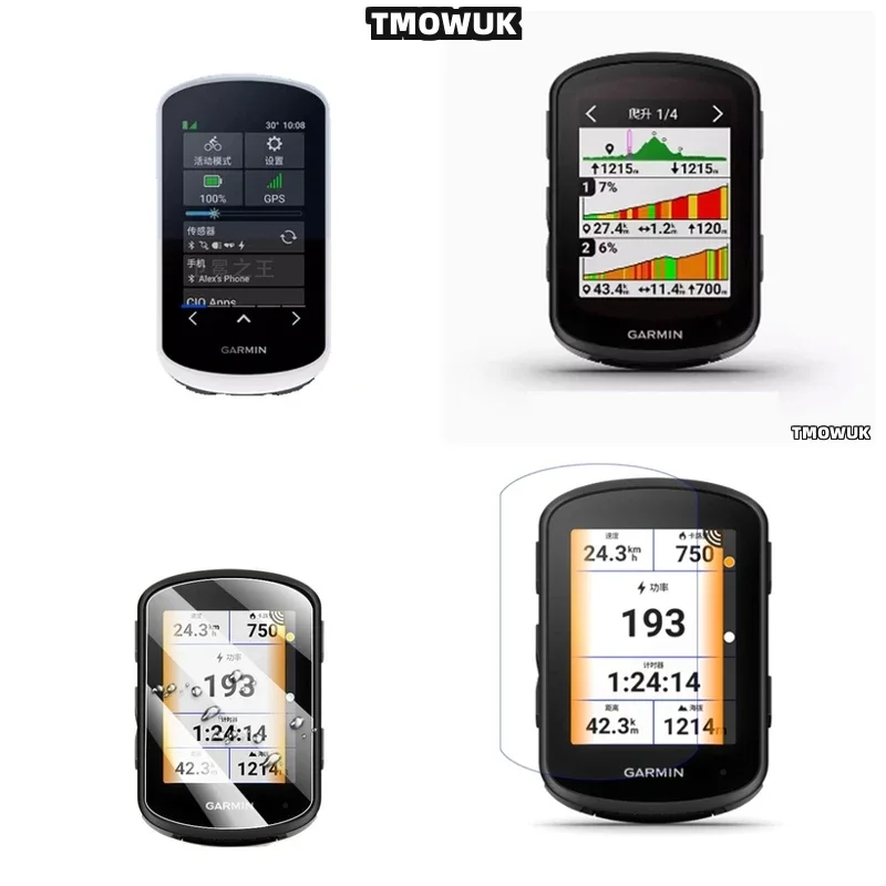 For Garmin 1040 Edge 520 820 540: Easy-Apply Tempered Glass, Bubble-Free Installation Guaranteed.