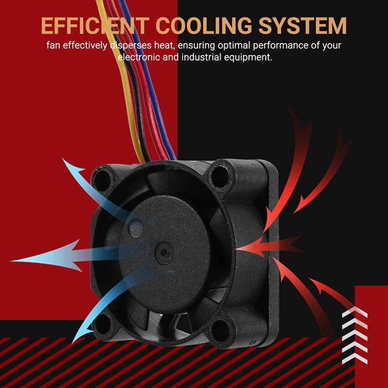 2510 تيار مستمر 5 فولت 4Pin PWM وظيفة مزدوجة كروي مروحة تبريد نهاية ساخنة لـ X1C