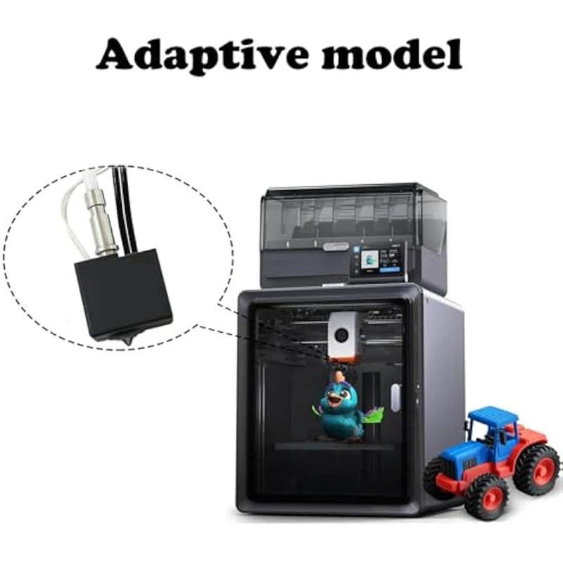 Hardened Nozzle Hotend for S1 0.4MM Print Head Extruder Kit Hot End Heater Block with Extra 2pcs Silicone Cover