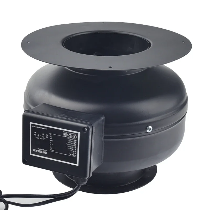 معدات عادم الشواء مروحة ماسورة العادم التجارية الموفرة للطاقة العادم العلوي الصامت دخان الطرد المركزي مروحة صغيرة