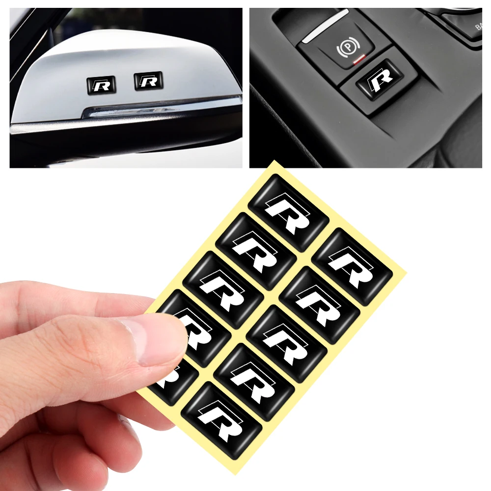 3D Logo Car Steering Wheel Emblem Badge Sticker Decals For Volkswagen VW Golf MK4 MK5 MK6 MK7 MK8 Tuning Auto Accessories