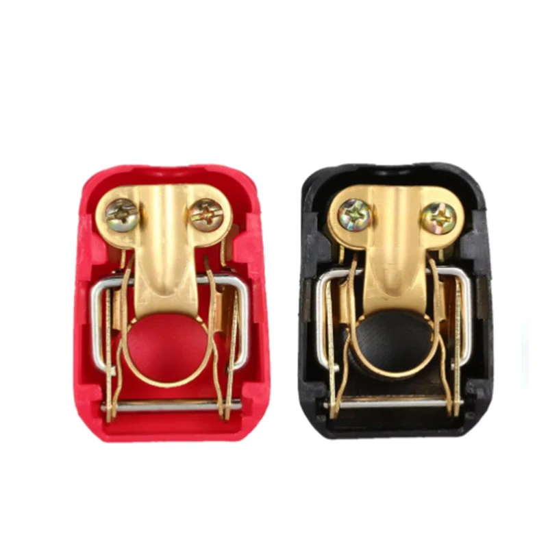 

2Pcs Car Battery Terminal Connector 12V 24V Clamp Adjust Disconnect Top Post Cover Quick Release Tool