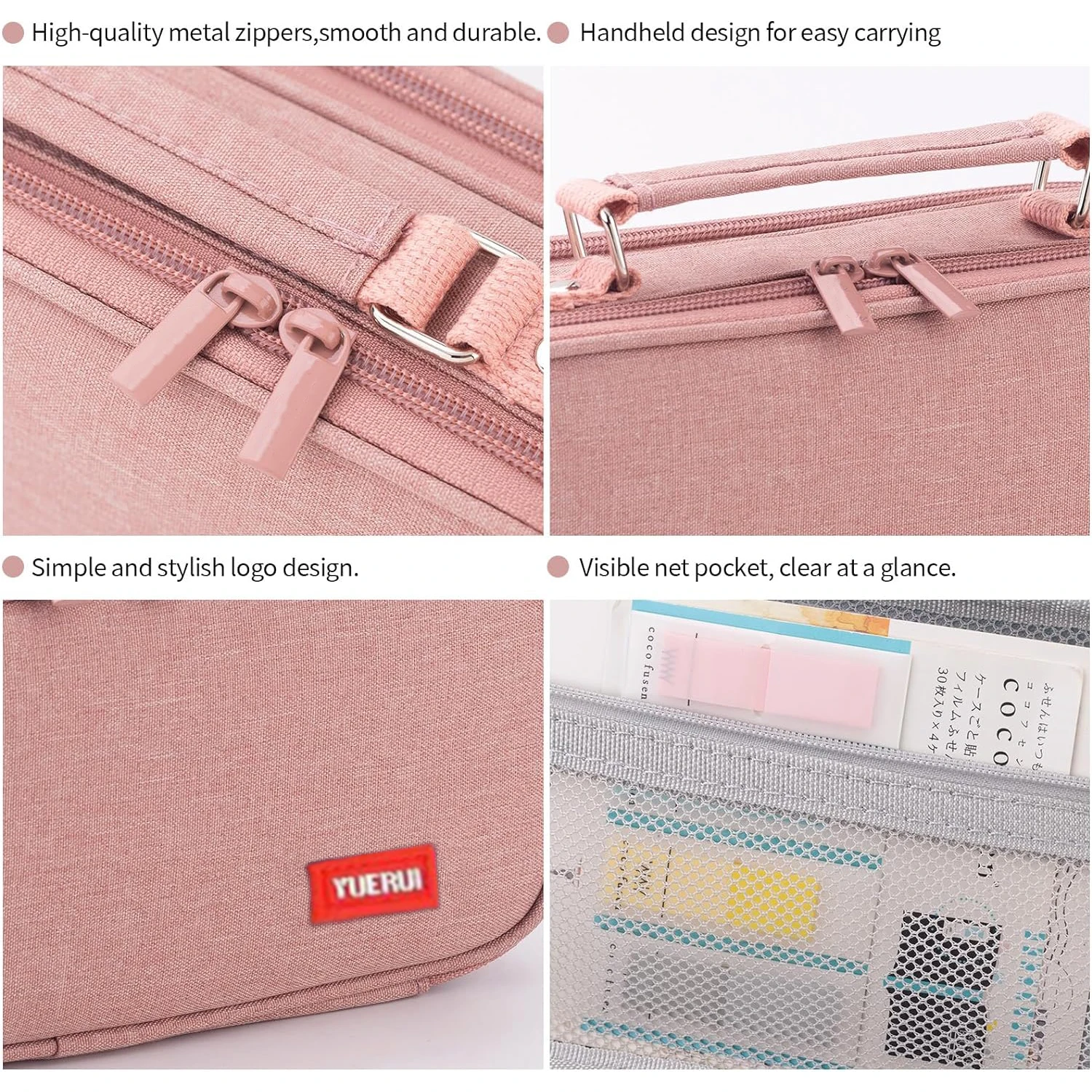 Portable Pencil Case Large Capacity Pencil Bag for student Canvas Multifuncional Korean Pencil Box School Supplies Stationery