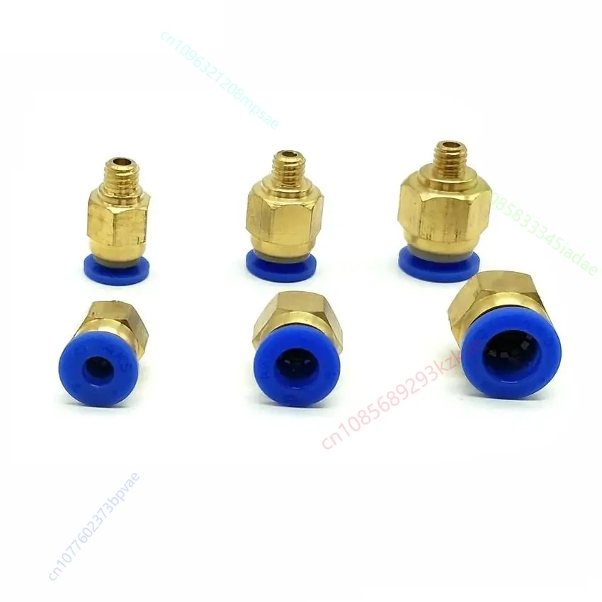 10pcs/lot Pneumatic Fitting M6 Thread Tube OD. 4mm  6mm  8mm Quick Joint Connector PC4-M6 PC6-M6 PC8-M6