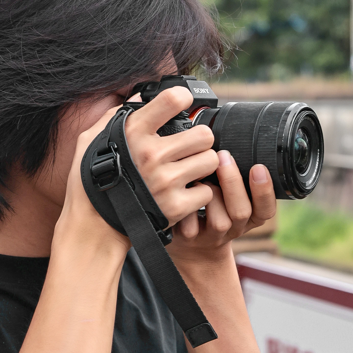 Alça de pulso para câmera de c - Camera Strap Leather avaliação e preço