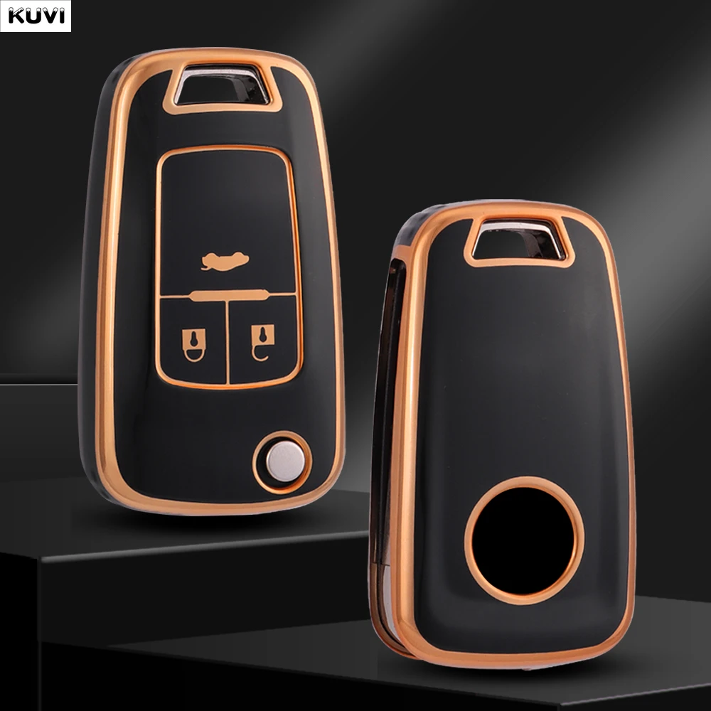 3 4 أزرار حافظة مفاتيح السيارة من البولي يوريثان الحراري لسيارة شيفروليه كروز أفيو تراكس شراع ماليبو لأوبل فوكسهول أسترا كورسا ميريفا إنسيجنيا #1