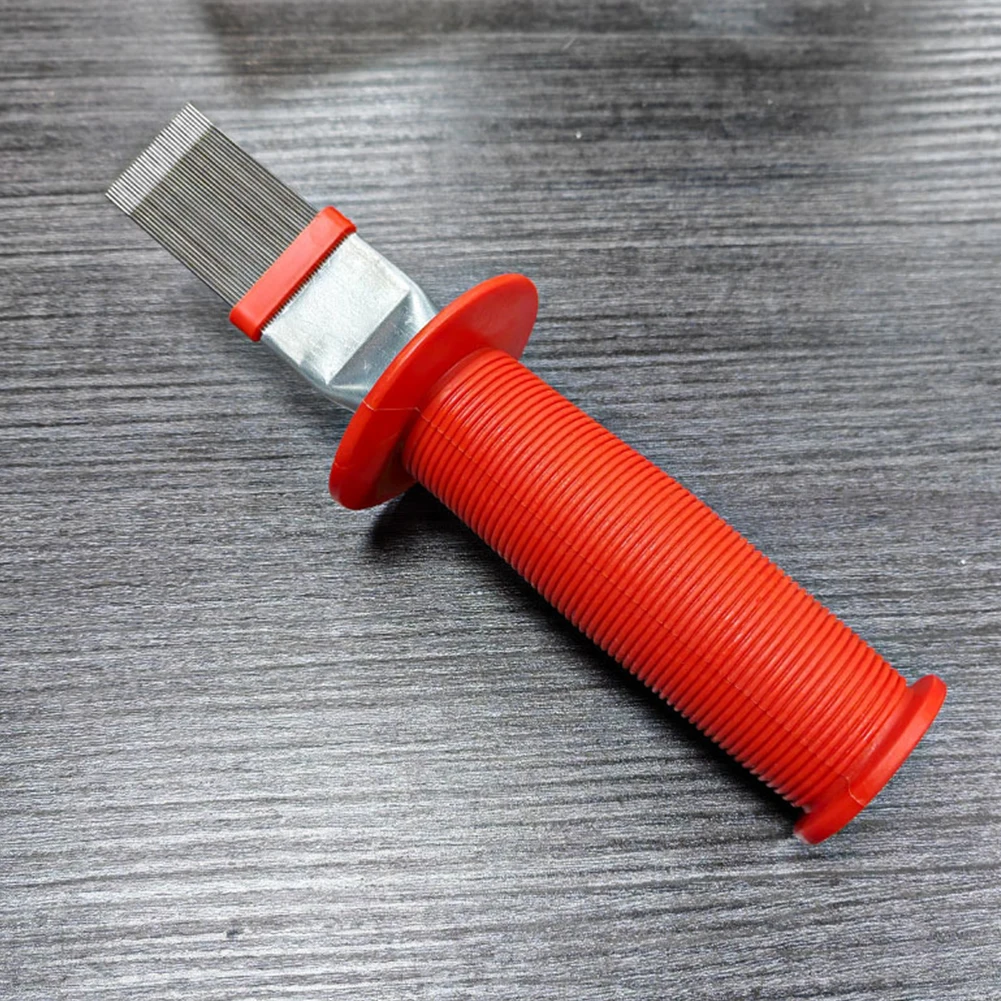 Straightening Cleaning Brush Rake Tool Brush Condenser Radiator Fin Brush Cleaner Refrigerator Coil Cleaning Brush for Radiator
