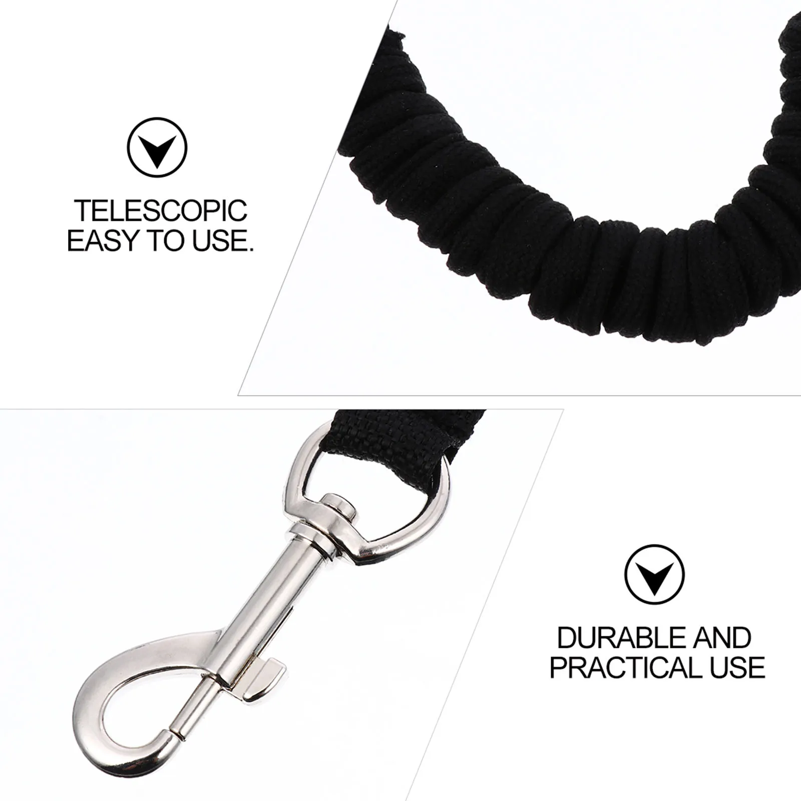 

Rope for Tying Oar Kayak Paddle Elasticity Tied Black Attachment Anti-lost Strap