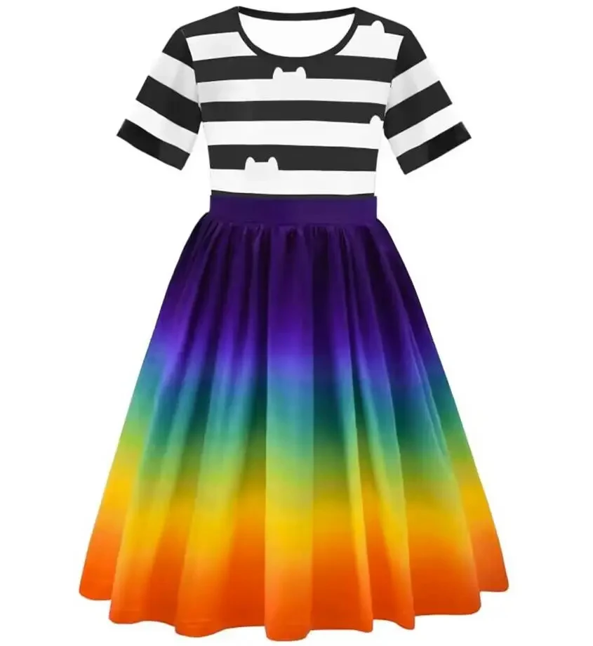 Girls Long Dresses with Headband 3-10years Princess Dress Cosplay Costume for Toddler Girl Fancy Carnival Party Halloween