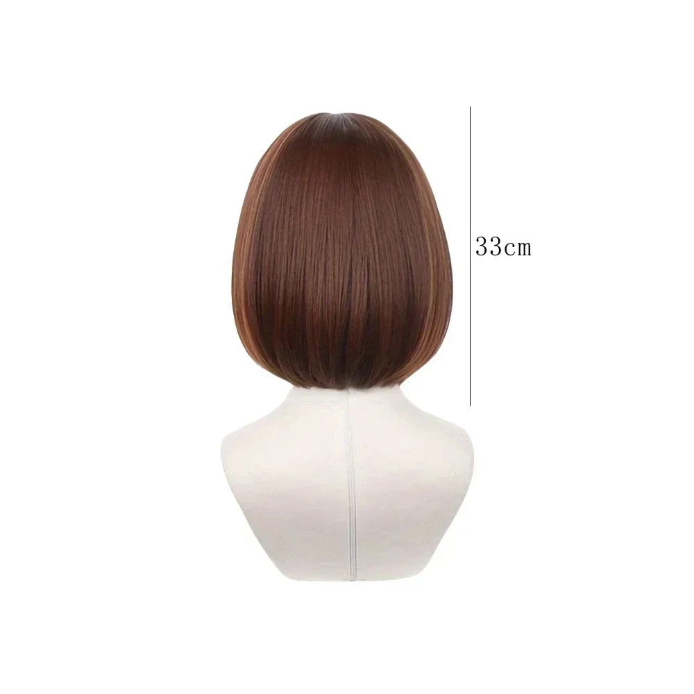 Anime Ieiri Shoko Cosplay Wig Brown Heat Resistant Synthetic Hair Women Role Play Wigs