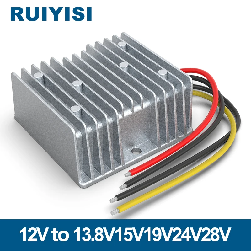 

RUIYSI12V to 28V booster 12V to 24V boost module 9V-23V to 13.8V 19V 15V DC power converter for vehicles