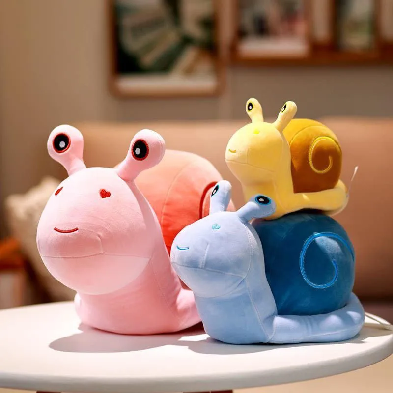 

Cute Snail Plush Toy Soft Stuffed Animal Doll with Colorful Shells for Kids and Collectors Perfect Gift for Birthdays Kawaii