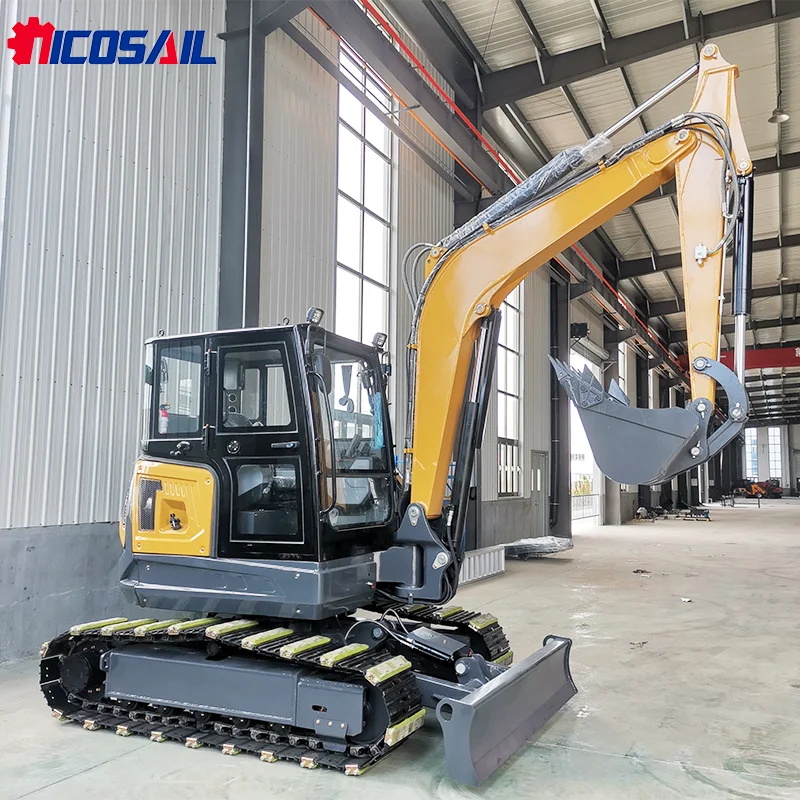 Excavator Crawler OKW65 Harga Murah Kualitas Tinggi Tahan Lama 6.5 Ton Mini Kubota Bekas Dijual
