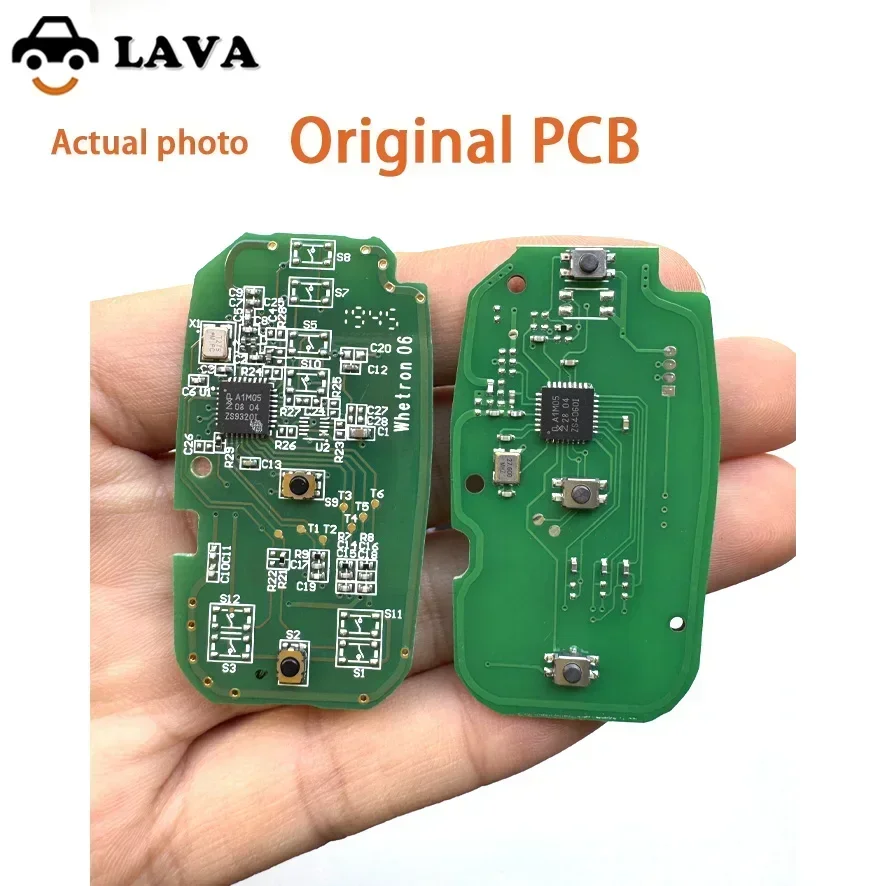 LAVA Original PCB 4A Chip PCF7938X 433MHz 2/3Button With Logo Proximity Car Remote Key For Chevrolet Orlando JM Trax Tracker