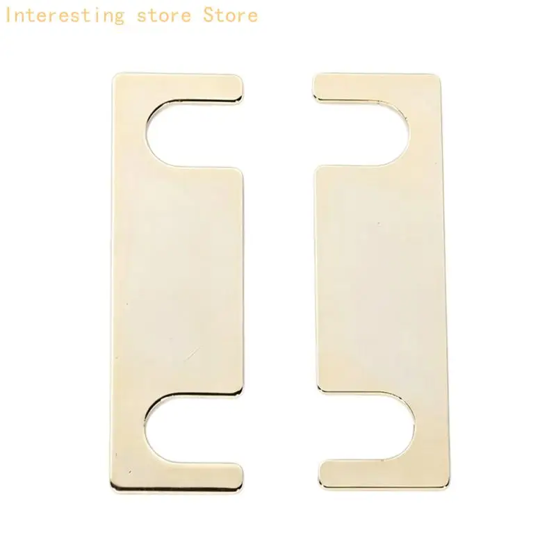 Speaker Link Plates 1Pair, Gold Tone Metal Plates for Binding Post Bridge Use in Home Speaker Systems and Daily Use 55KC