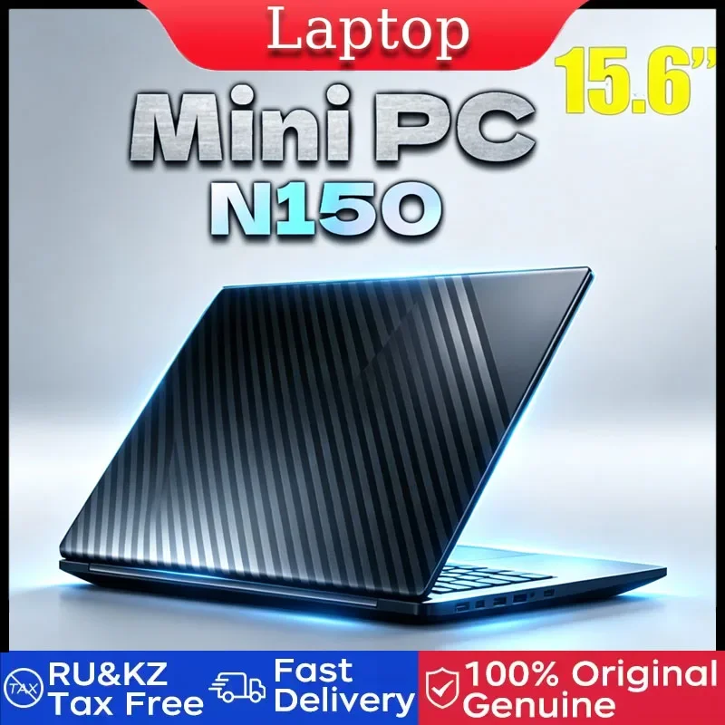 New 15.6'' Laptop Intel Core N150 32GB 2TB Gaming PC Ultra Slim Office Study Computer PC Windows 11 Pro 1920*1080 HD