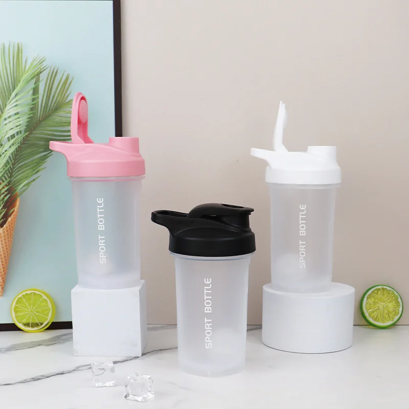 

300ml Shaker Bottle Portable Protein Powder Leak Proof Water Bottle for Gym Outdoor Fitness Training Sport Mixing Cup with Scale