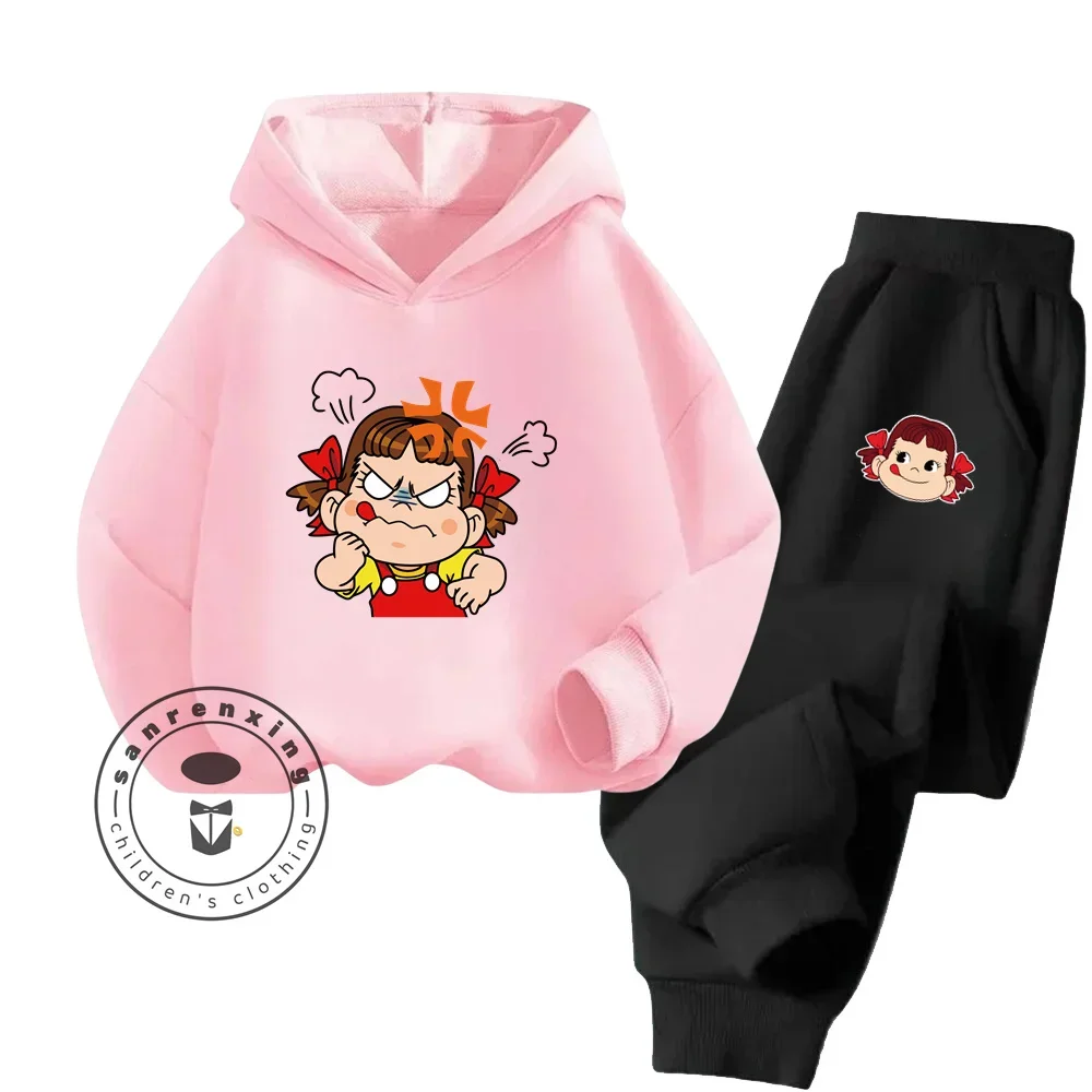 2024 Children's Spring and Autumn Japan Fujiya Hoodie Set Boys Outdoor Sports Clothing Girls Jogging Hoodie Pants Clothing Coat