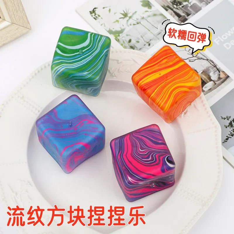 Cross-border new creative streamlining ice cube maltose decompression toy ice cube maltose pinch music
