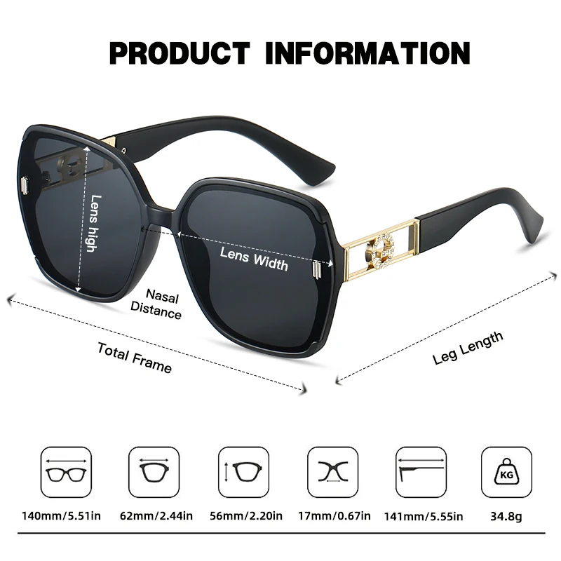 HJYHOPE نظارات شمسية مربعة صغيرة طازجة للنساء والرجال لون فاتح متدرج ماركة نظارات شمسية للسفر والخروج للحفلات نظارات للرجال والنساء