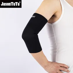 JASONTUTU 1PC supporto per gomito elastico palestra Sport gomito Pad protettivo assorbe il sudore Sport basket Tennis manica gomito Brace