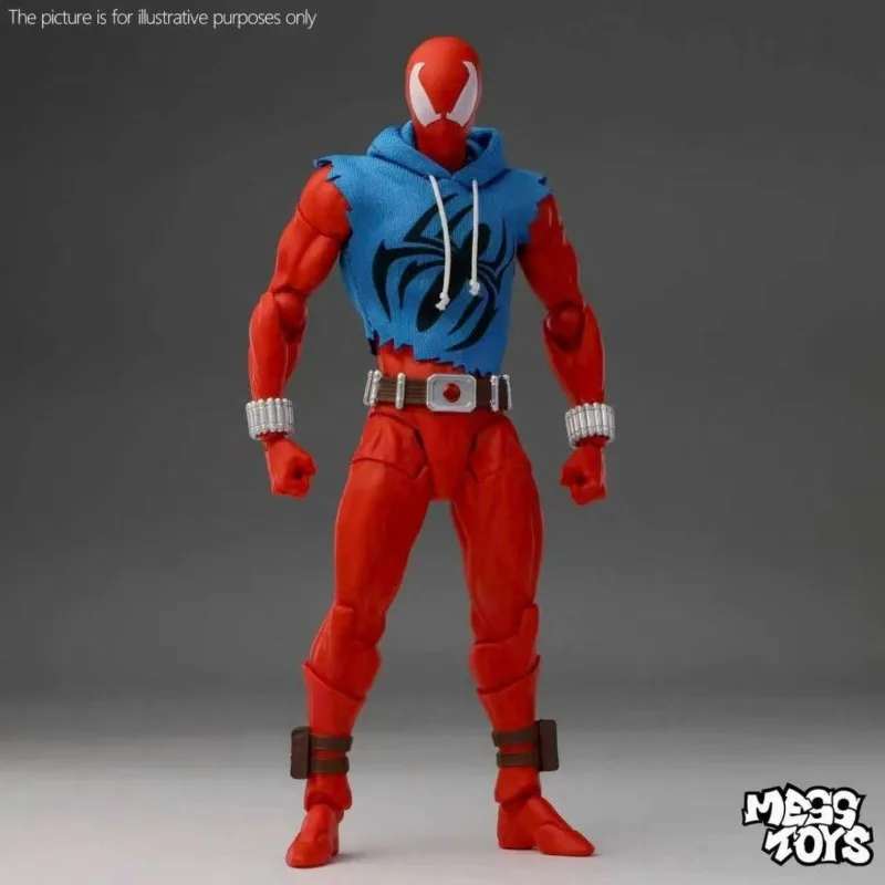 

MESS TOYS Peter Parker Scarlet Hero Spider-Man Black Symbiote Spider-Man Articulated Action Figure Collectible Model Toy Display