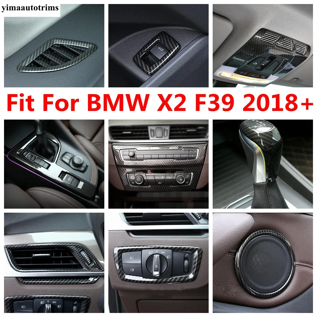 

Gear Shift Panel / Head Light / Door Speaker / Middle Air AC Vent / Read Lamp Cover Trim Accessories For BMW X2 F39 2018 - 2021