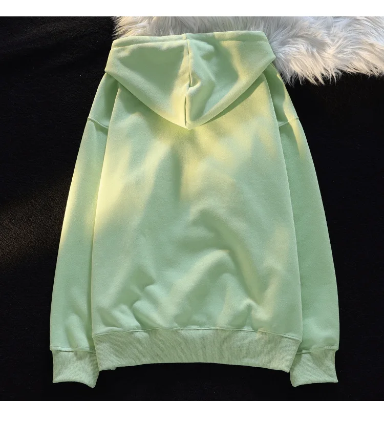 Cute and interesting cartoon stereo plush embroidered panda hooded sweater women's autumn and winter lazy wind casual coat