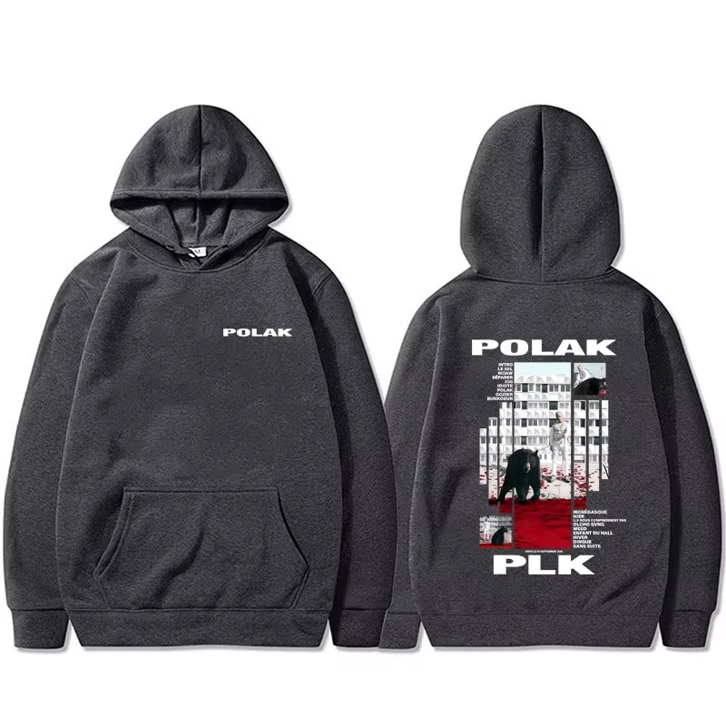 

Rapper Plk Polak Graphic Hoodie Man Vintage Casual Oversized Pullover Men's Women's Hip Hop Fashion Pop Music Hooded Sweatshirt