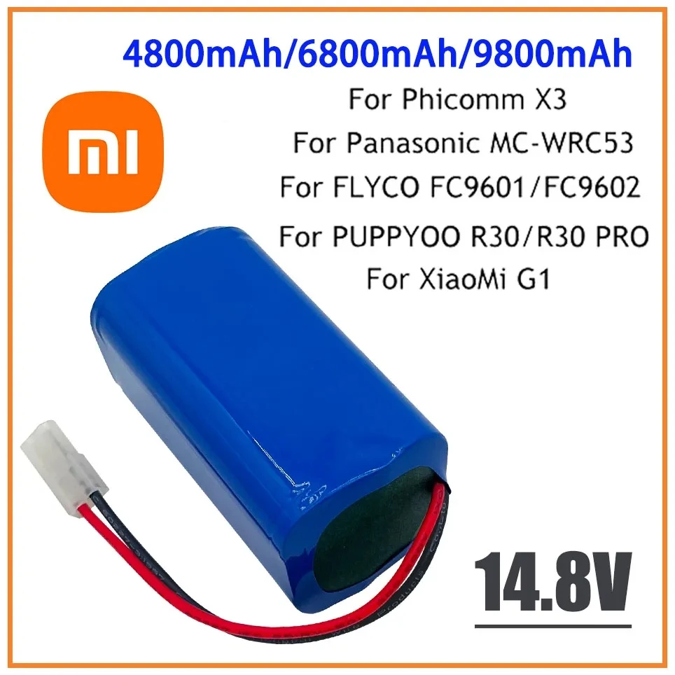 4800mAh Xiaomi Original 14.8V Li-Ion Battery for Xiaomi G1 MI Robot Vacuum Mop Essential MJSTG1 Robot Vacuum Cleaner Accessories