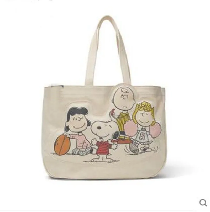 Trendy Design Cartoon Women Canvas Tote Bag Fashion Casual Large Capacity Canvas Bag  Popular Pattern Girls Single Shoulder Bag