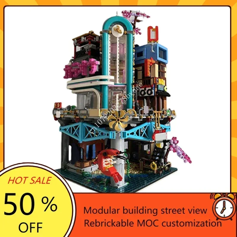 4069 Stuks Karaokebar Modulaire Moc Creatieve Straatbeeld Model Bouwstenen Architectuur Diy Educatie Assemblage Model Speelgoed Geschenken