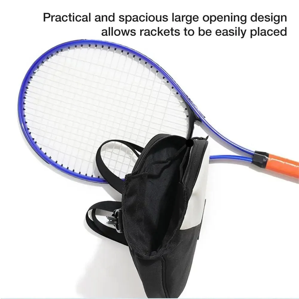 

Zipper Closure Racquet Backpack Large Capacity Strong Pickleball Rackets Backpack Durable Reversible Badminton Bag