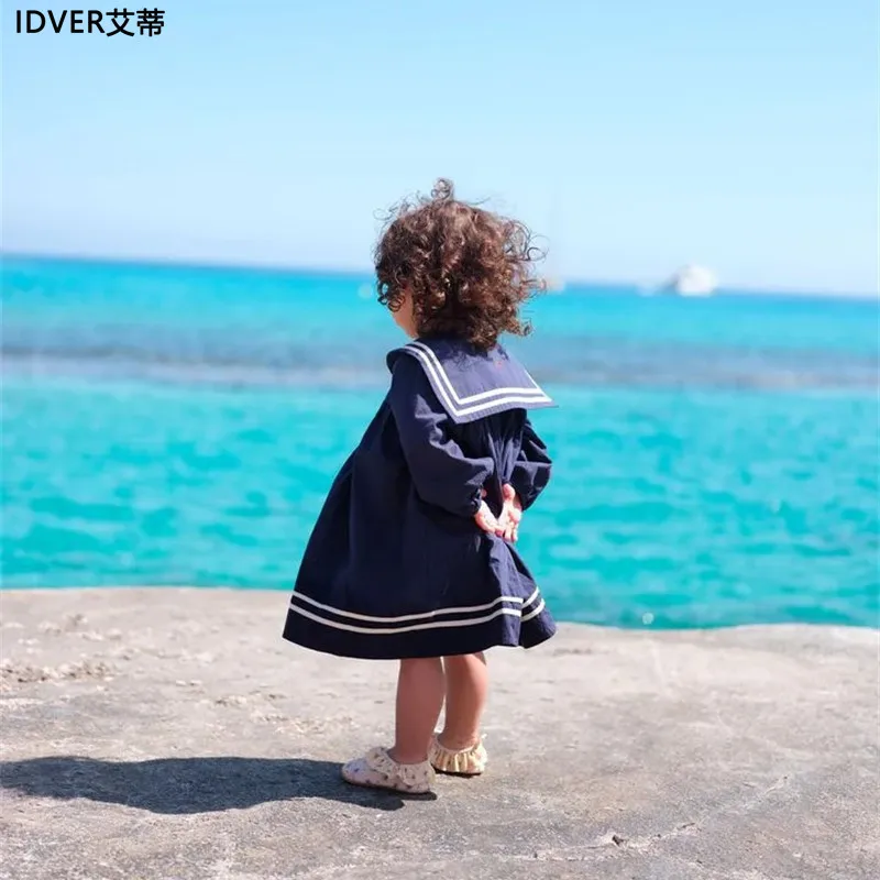 Ins Boys and Girls Children's Naval Kindergarten Quality Clothes T-shirt Shorts Dress Set Kids Boutique Sweet Clothes