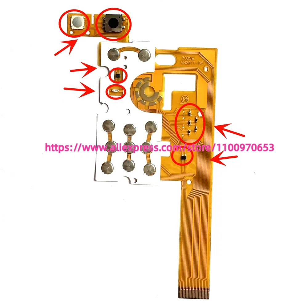 מקלדת מקלדת לוח מקשים סרט Flex כבל Flex עבור olympus u700 עם חיישנים ומתגים