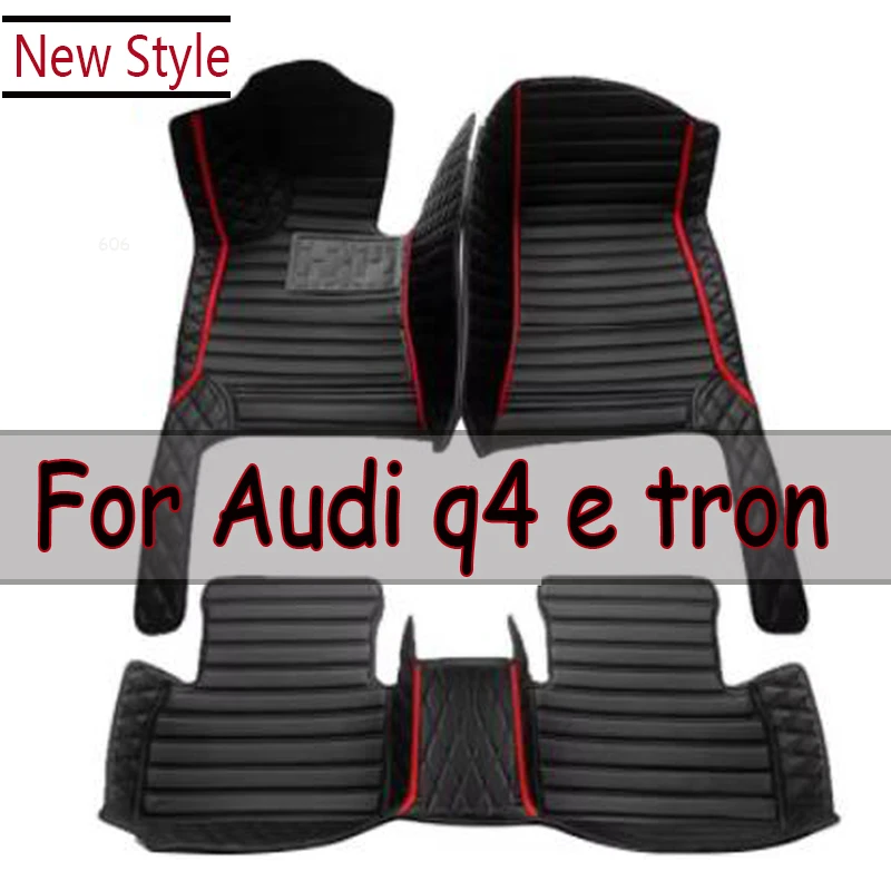 Car Floor Mats For Audi q4 e tron 2022 DropShipping Center Auto Interior Accessories Leather Carpets Rugs Foot Pads