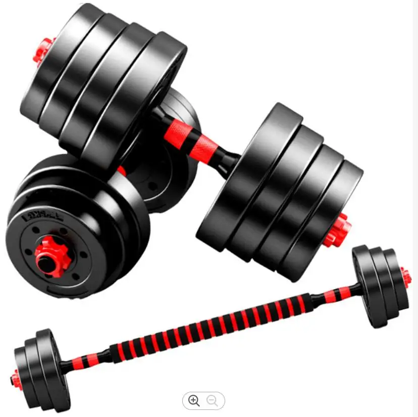 

New Design 4 in 1 Multi-functional Adjustable Dumbbell Barbell Set 10KG Weight Lift Fitness Equipment