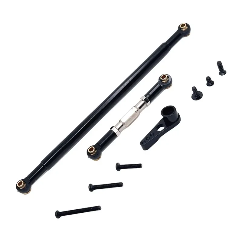 Varilla de enlace de dirección de Metal, varilla de tracción y brazo Servo para MN128 MN86 G500 1/12 coche trepador de control remoto, piezas de mejora