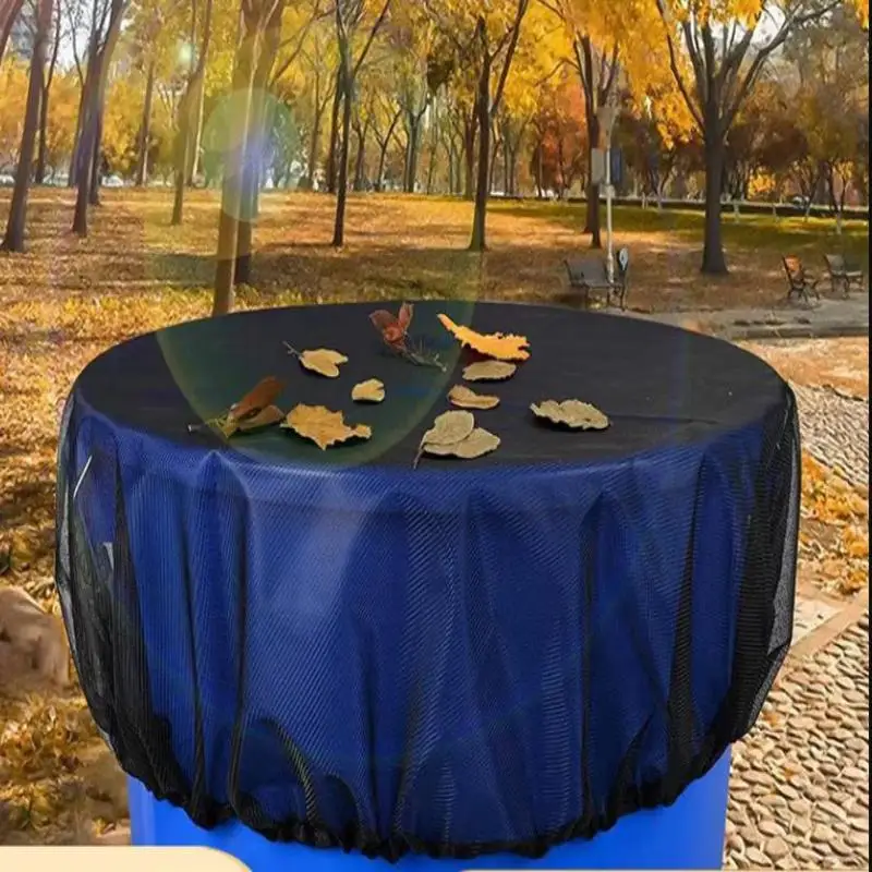 2/4 PCS Durable Mesh Cover 2-in-1 For Rain  - Drawstring Netting To Keep Leaves And Debris Out Of Rainwater Collection Tan