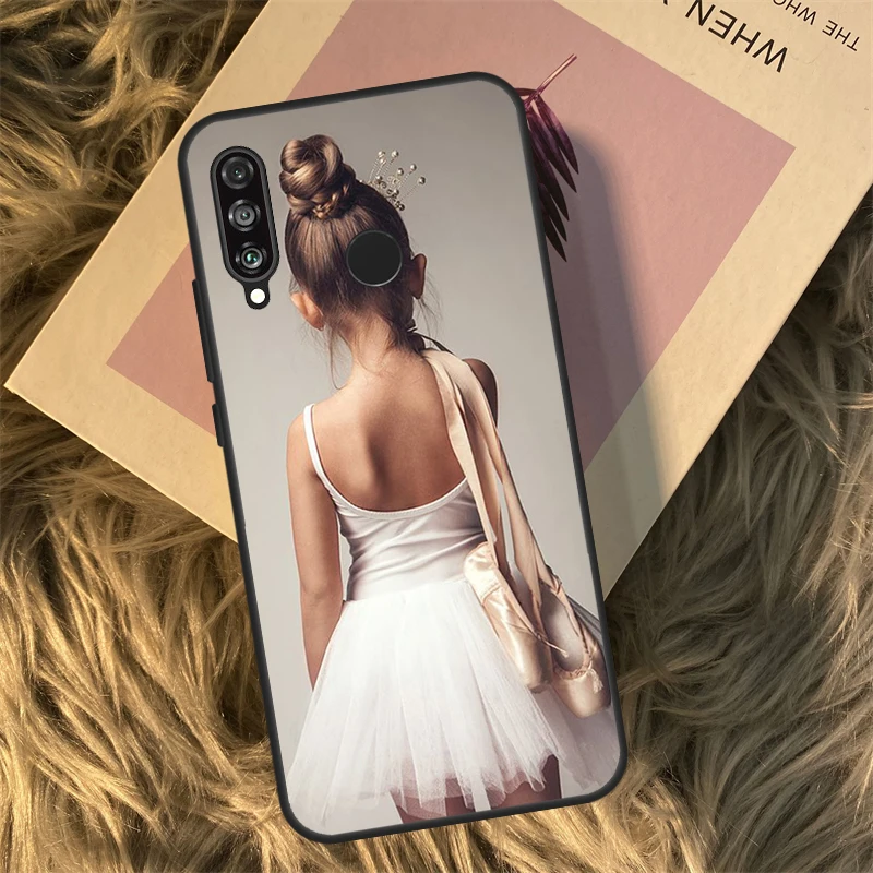 Ballerina Girl Dancing Funda For Huawei P40 P20 P30 Lite P50 Mate 50 Pro P Smart 2019 Honor 70 50 X8 X9 X9a Case