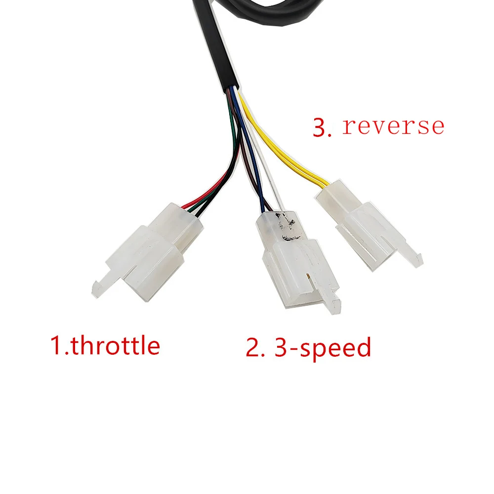 Electric Tricycle/Scooter/Bike DC Motor Throttle 12-96V with 3-Speed and Forward Feverse Function