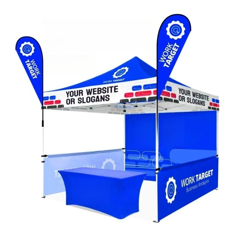 

10X10ft Aluminum Frame Canopy Tent Advertising Folding Pop-Up Tent Outdoor Trade Show Display Event