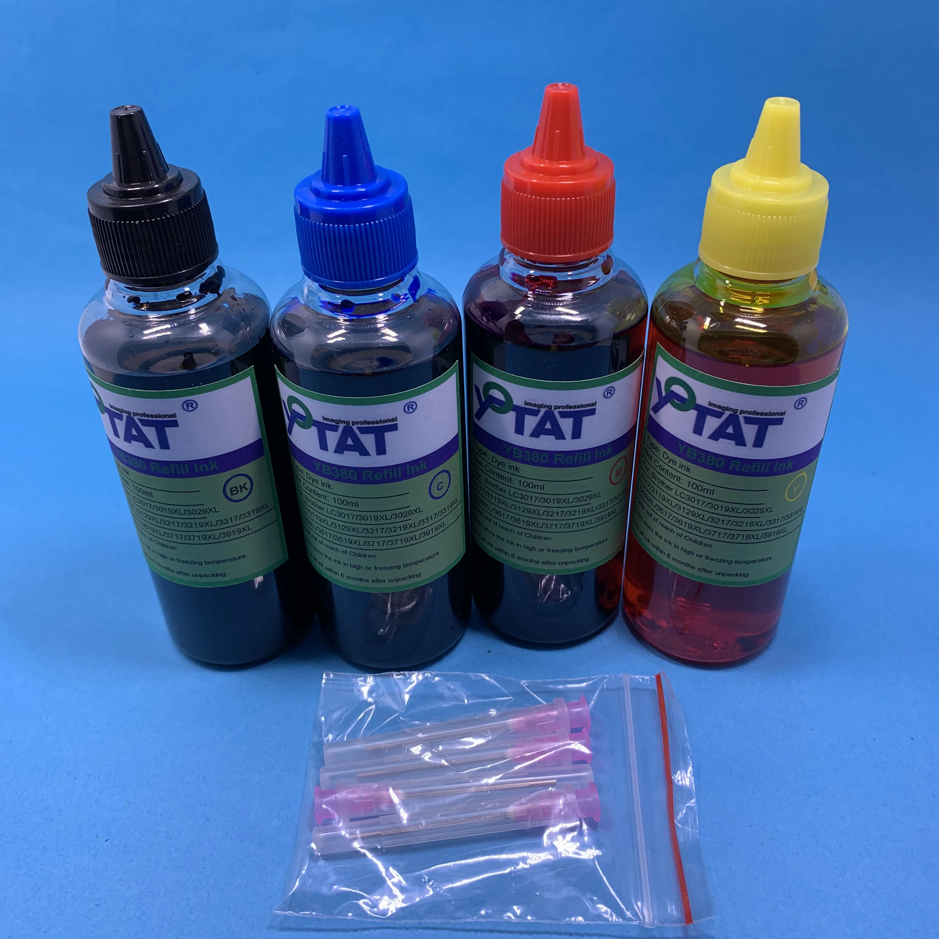 

YOTAT 4x100ml Compatible Refill Dye Ink kit For LC3619 LC3619XL (LC3617) for Brother MFC-J2330DW MFC-J2730DW printer