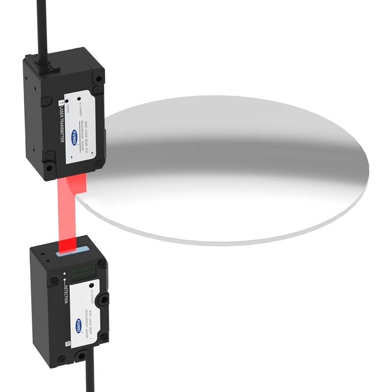 FUWEI FLM-50-RS485 High Precision Laser Penetrating Beam Object Correction Width Pitch Diameter Measurement Sensor