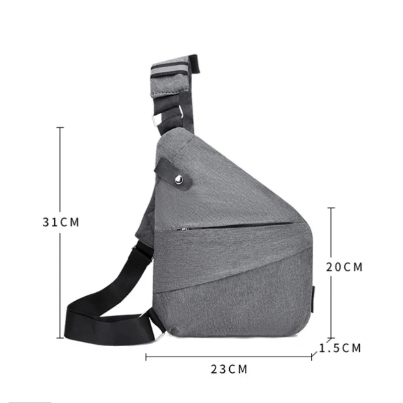 Brand Men Travel Business Fino Bag Burglarproof Shoulder Bag Holster Anti Theft Security Strap Digital Storage Chest Bags рюкзак