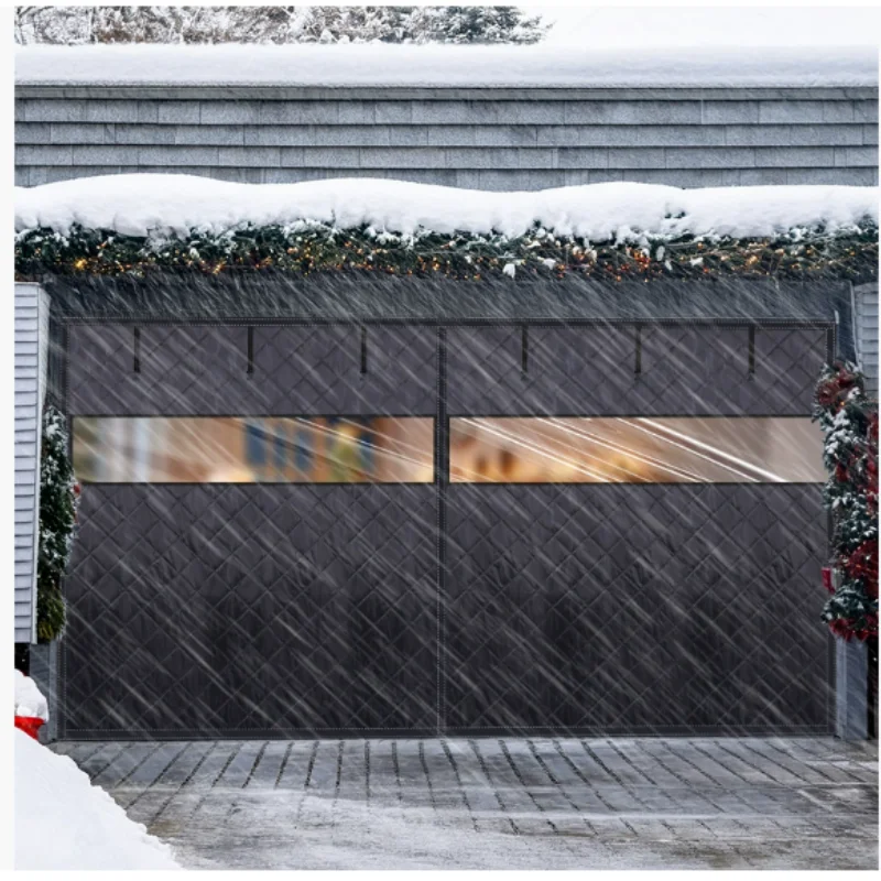 Garage Winter Warm Door Heat Insulation Door Curtain Garage Cold Cotton Door Curtain Magnetic Self-absorption Windproof