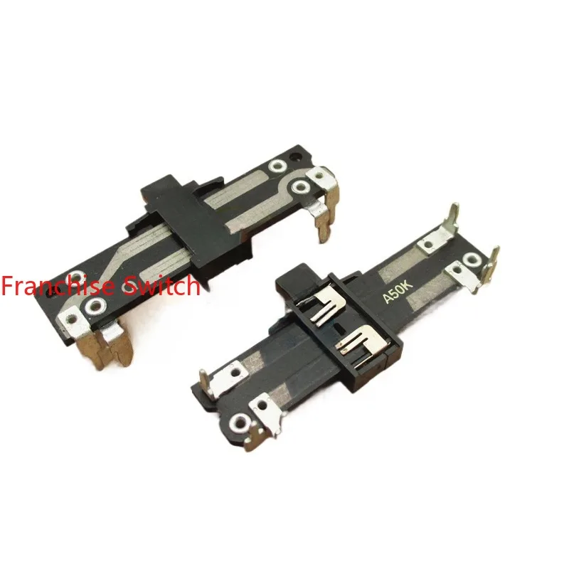 

50PCS Total Length 40MM Shank Height 4MM 50K A50K Horizontal Dual Direct Sliding Potentiometer, Potentiometer